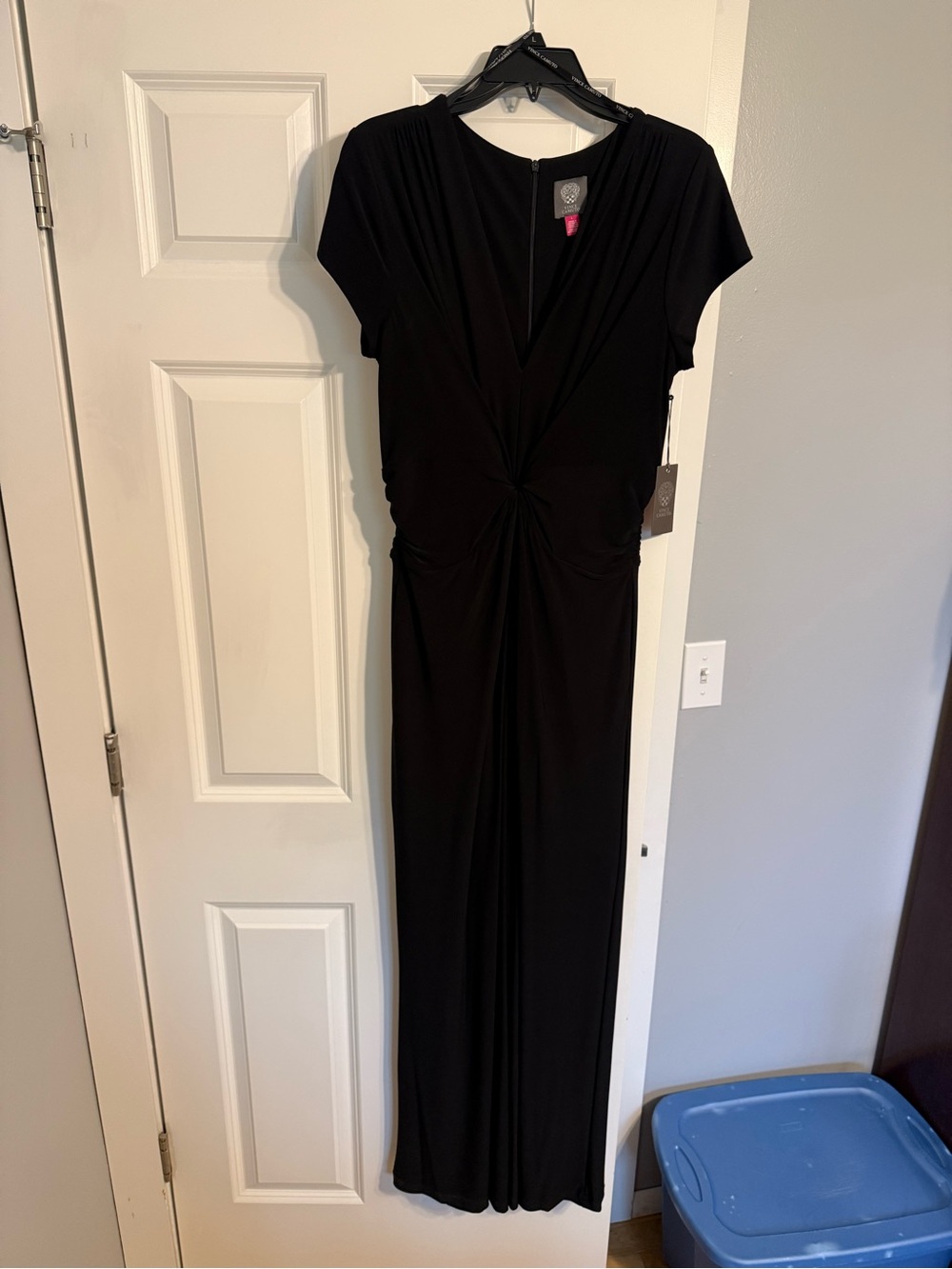Vince Camuto Black Twist-Knot Jumpsuit